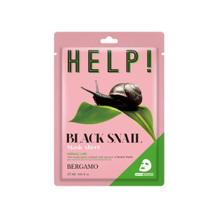 Маска для лица с экстрактом черной улитки Bergamo Help Mask Pack Black Snail 25ml Маска для лица с экстрактом черной улитки Bergamo Help Mask Pack Black Snail 25ml